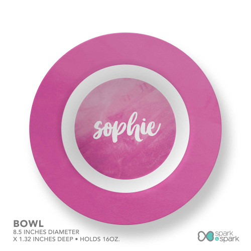 Bold Colorful Name Kids Bowl