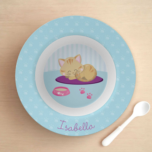 Cute Little Kitten Kids Bowl