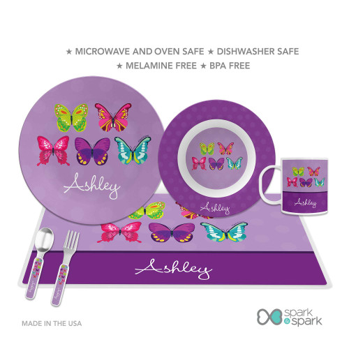 Bright Butterflies Kids Bowl