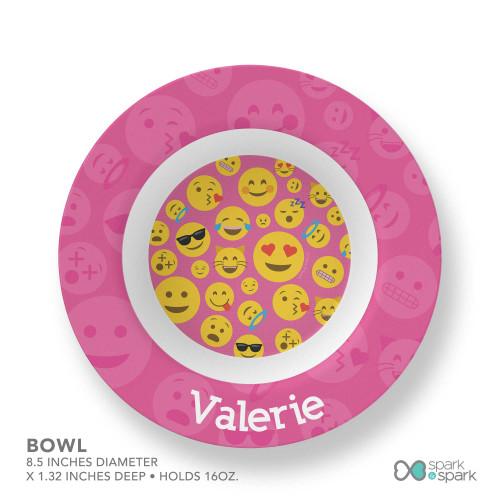 Girl Emojis Kids Bowl