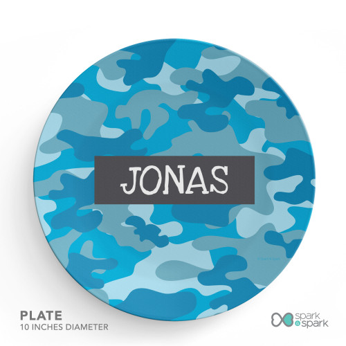 Blue Camouflage Kids Bowl