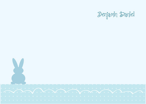 Check Out Our Children'S Personalized Notepads | Cute Bunny In A Corner