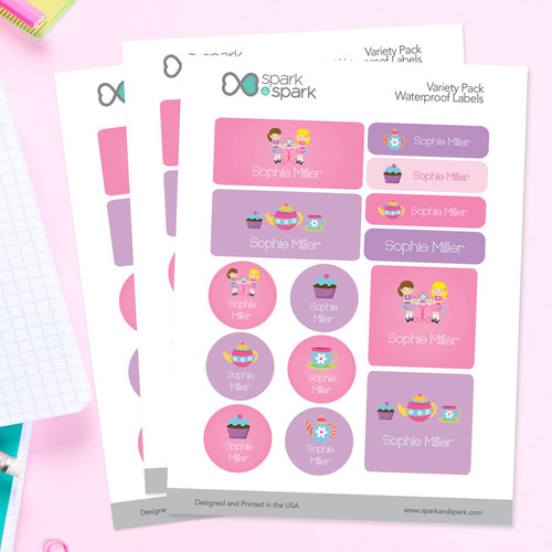 Sweet Tea Time Waterproof Labels Variety Pack