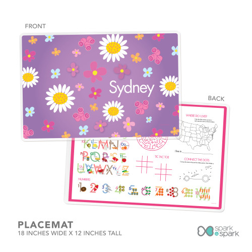 Field of Flowers Purple Placemat