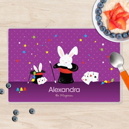 Cute Girl Magician Kids Placemat