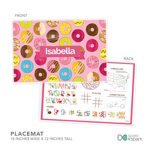 Sweet Donuts Kids Placemat