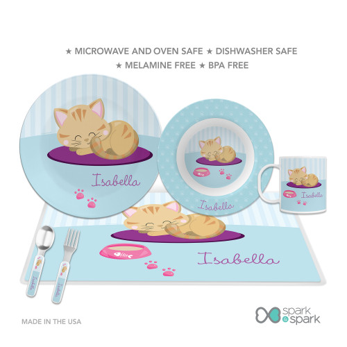 Cute Little Kitten Kids Placemat