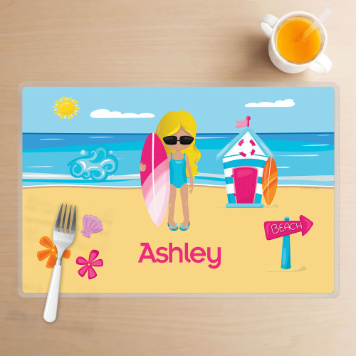 Beach Girl Kids Placemat