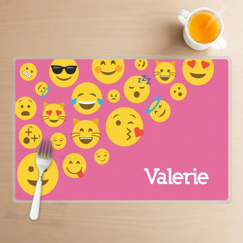 Girl Emojis Kids Placemat