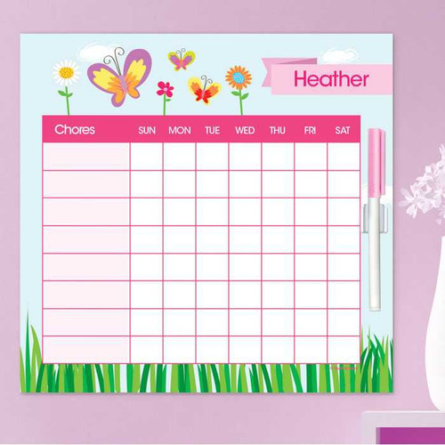 A Butterfly Field Summer Chore Chart