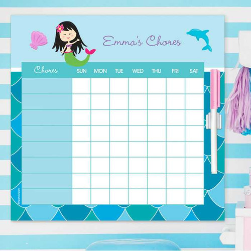 Mermaid Shades Chore Chart