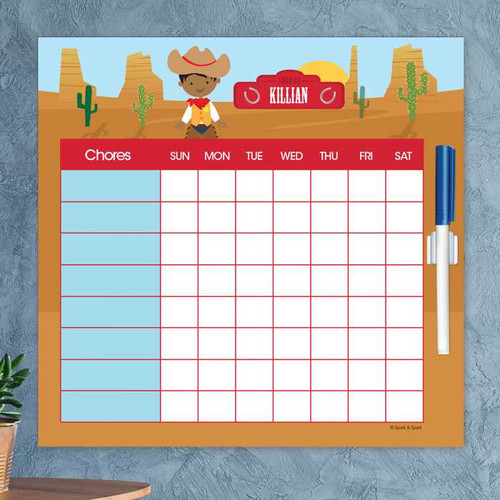 Cowboy Chore Chart