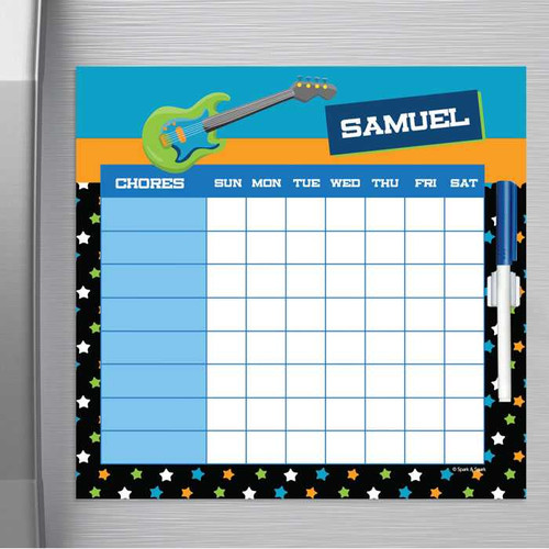 Guitar Sounds Toddler Chore Chart