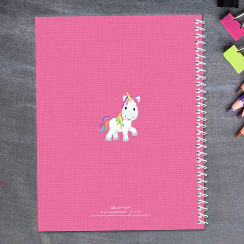 Rainbow Unicorn Kids Notebook
