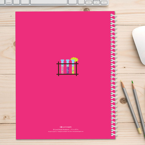 Cute Scientist Girl Kids Notebook