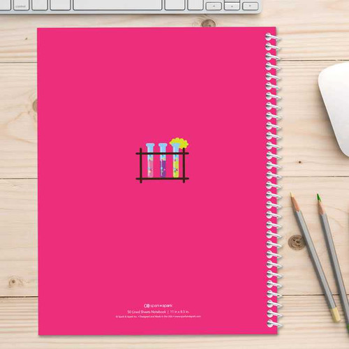 Cute Scientist Girl Kids Notebook