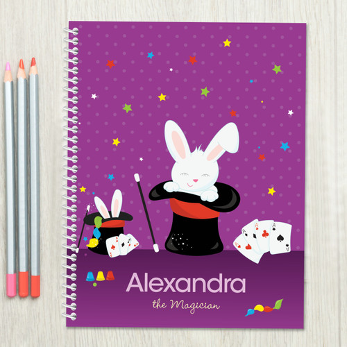 Cute Girl Magician Kids Notebook