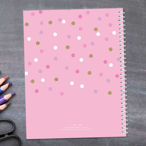 Sweet Glitter Dots Kids Notebook