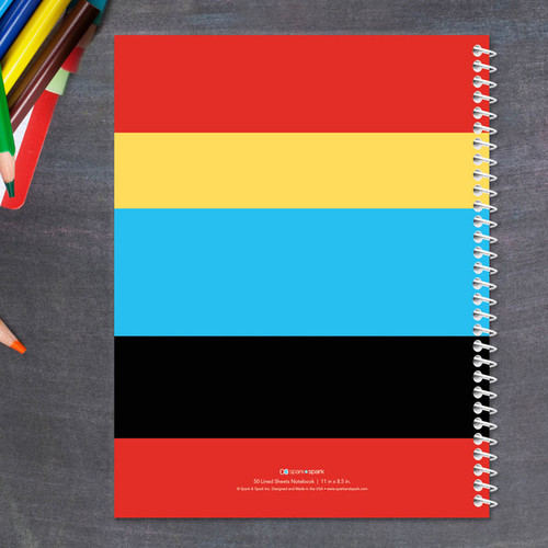 Super Hero Stars Kids Notebook