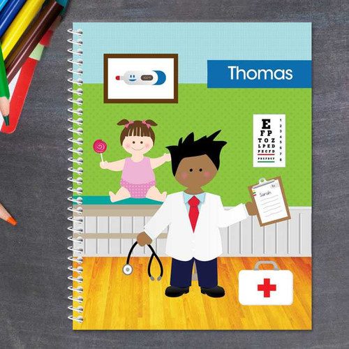 Boy Doctor's Visit Kids Notebook