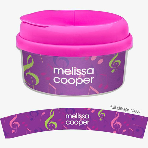Girly Music Notes Snack Bowl