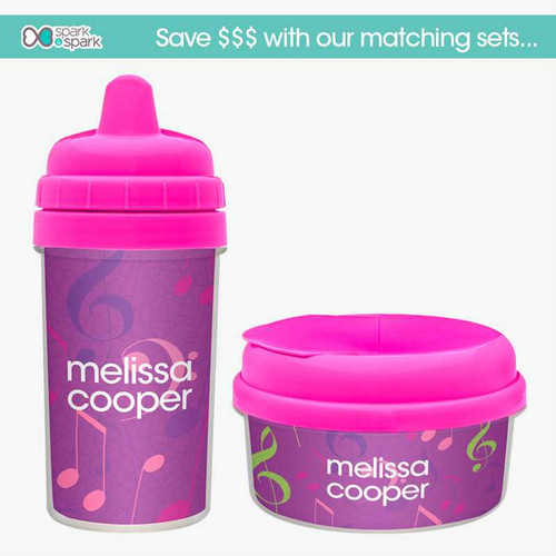 Girly Music Notes Snack Bowl
