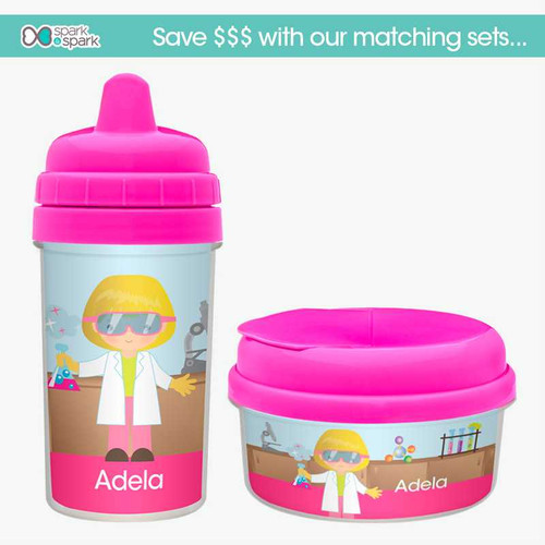 Cute Scientist Girl Snack Bowl