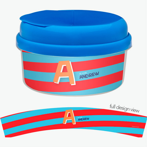 Brilliant Initial Red Snack Bowl