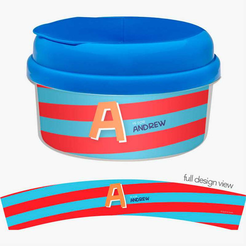 Brilliant Initial Red Snack Bowl