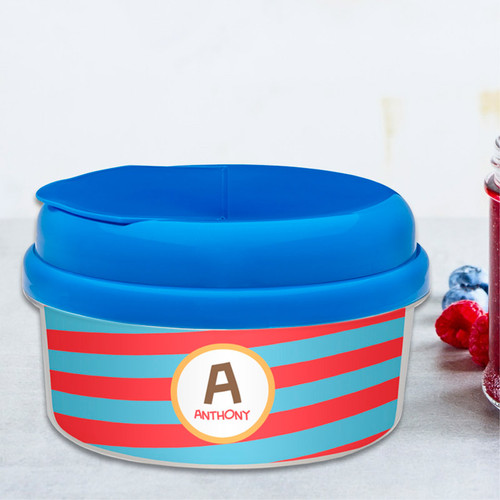 Fun Initials Red Snack Bowl