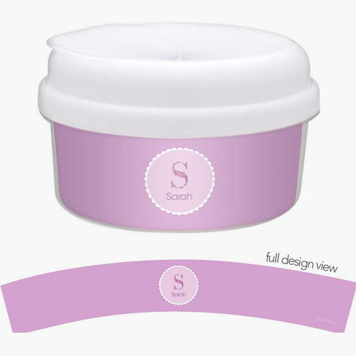 A Shiny Purple Letter Snack Bowl