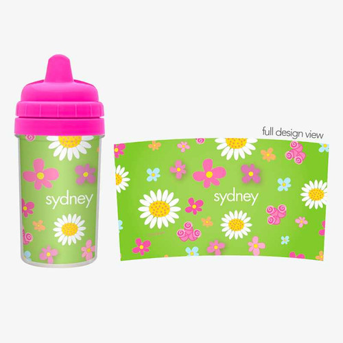 Field Of Flowers Green Transition Sippy Cup