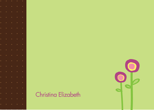 Original Cute Note Cards | Magical Flower Garden