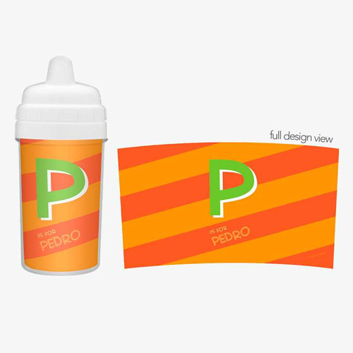 Brilliant Initial - Orange Boy Sippy Cups