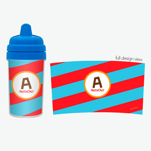 Best Sippy Cup with Fun Initials - Red