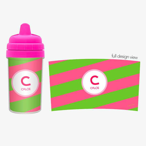 Fun Initials - Pink Baby Sippy Cup