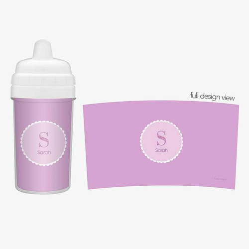 A Shiny Letter Purple Spill Proof Sippy Cup