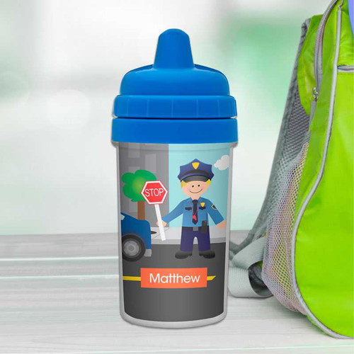 No Spill Sippy Cup with Police Duty