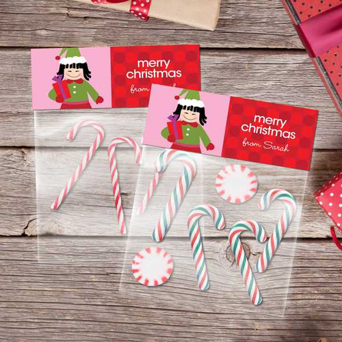 Cute Elf Girl Treat Bags