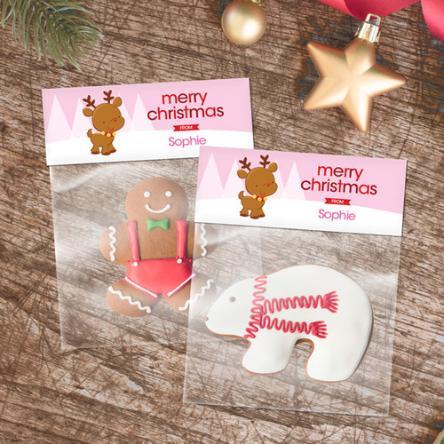 Sweet Baby Pink Deer Treat Bags