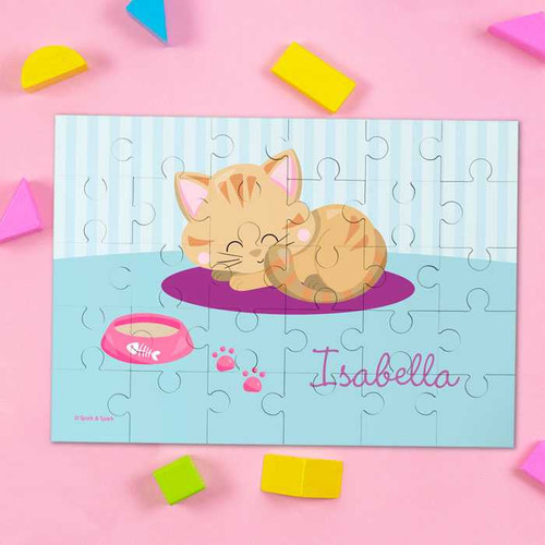Cute Little Kitten Personalized Puzzles