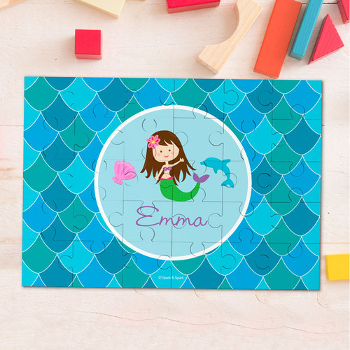 Mermaid Shades Personalized Puzzles