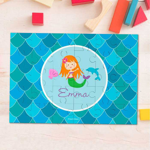 Mermaid Shades Personalized Puzzles