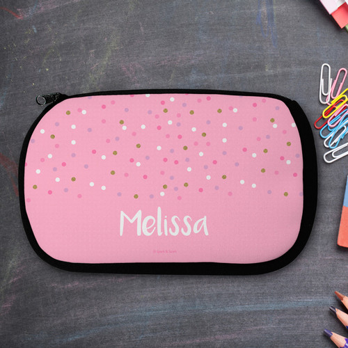 Sweet Glitter Dots Pencil Case