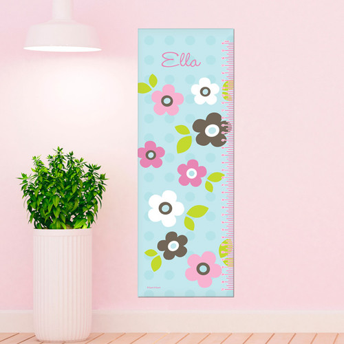 Preppy Flowers - Blue Growth Chart