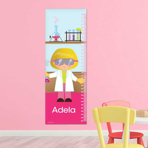 Cute Scientist Growth Chart
