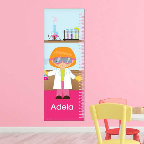 Cute Scientist Growth Chart