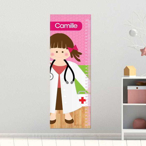 Doctor's Girl Visit Kids Growth Chart