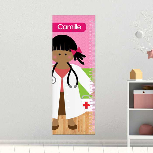 Doctor's Girl Visit Kids Growth Chart