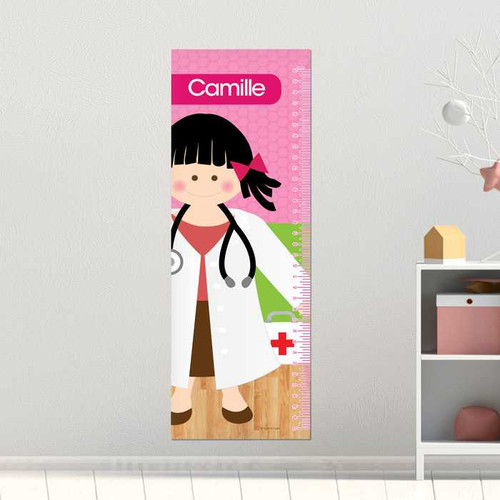 Doctor's Girl Visit Kids Growth Chart